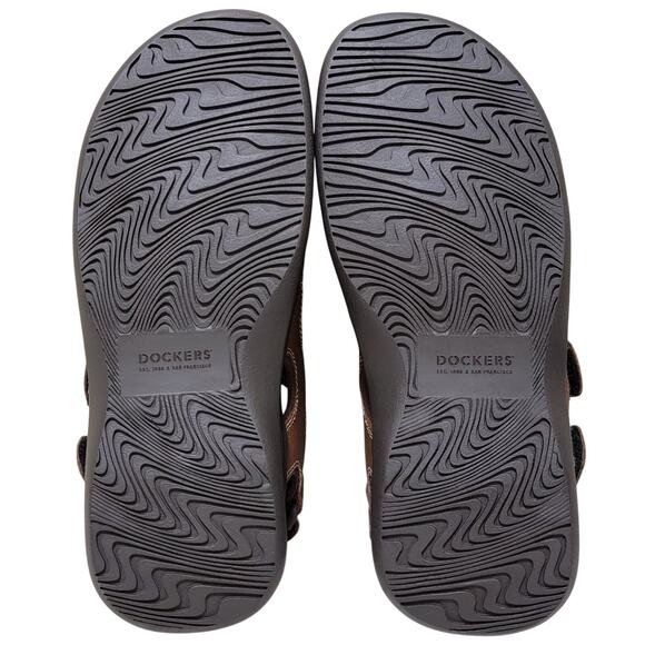 Dockers Men Newpage Slingback Sport River Sandals Size US 8M Rust Brown - Picture 3 of 4